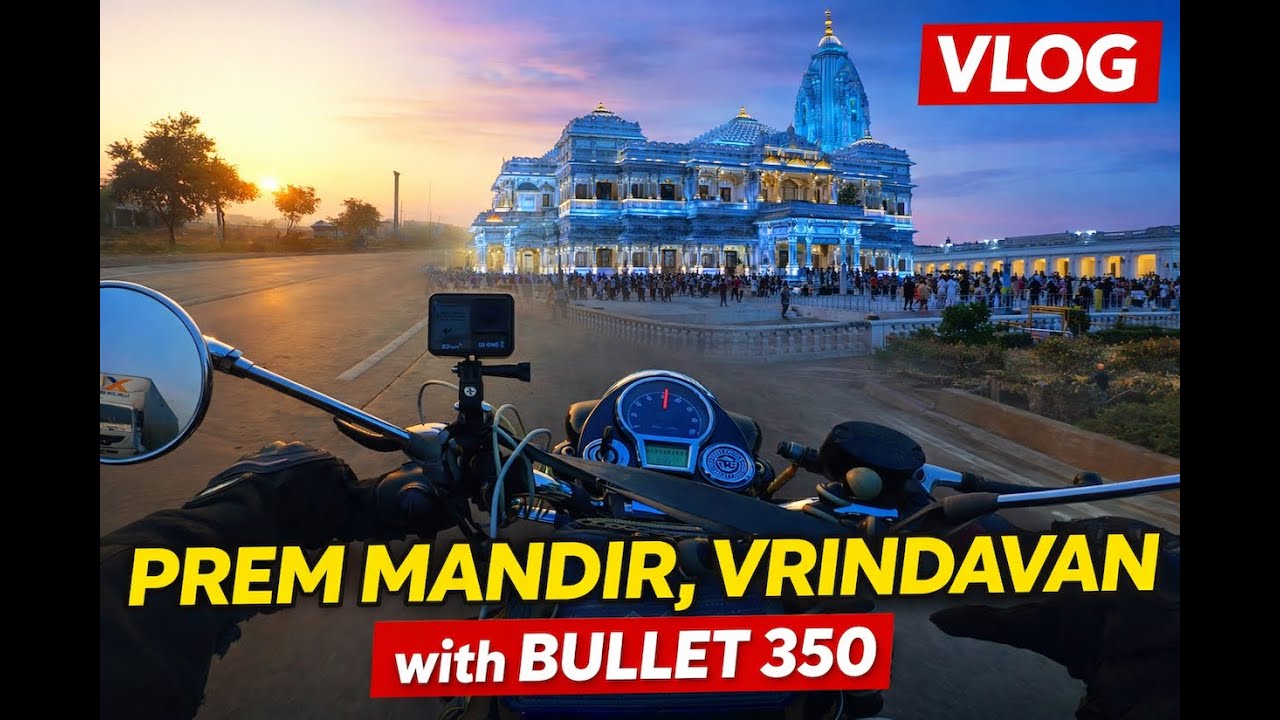 Delhi to Vrindavan Bullet 350 #royalenfield #motovlog #viral #trending #vlog 