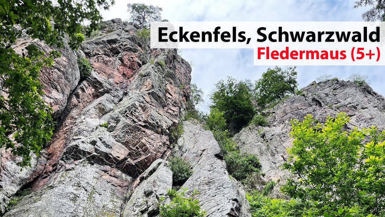 Eckenfels Schwarzwald - Fledermaus (UIAA 5+) - Toprope Solo Klettern
