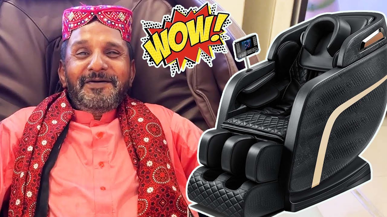 Tribal People Experience Massage Chair For The First Time