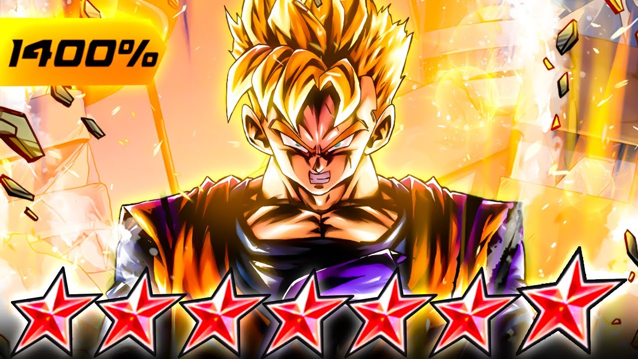 (Dragon Ball Legends) ZENKAI 7, 1400%, 14 ЗВЕЗД GRN БУДУЩИЙ ГОХАН! ВЗРЫВНОЙ УРОН!