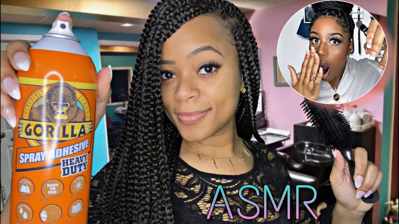 💇‍♀️ASMR💇‍♀️ Worst Reviewed Hair Stylist Puts Gorilla Glue in Your Hair + Removal |Ft Triniti J ASMR