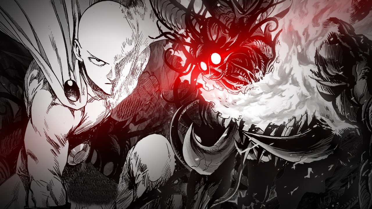 SAITAMA VS OROCHI || GAROU VS DARKSHINE || ONE PUNCH MAN