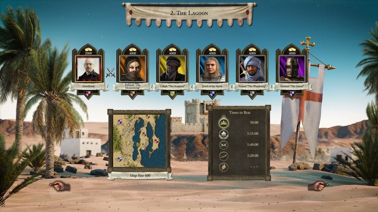 Stronghold Crusader Definitive Edition Mission 2 The Lagoon Trail Of Sand