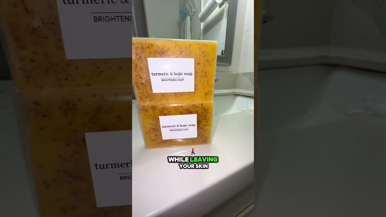 Elevate Your Routine with This Refreshing Soap! #turmericsoap #kojicacid