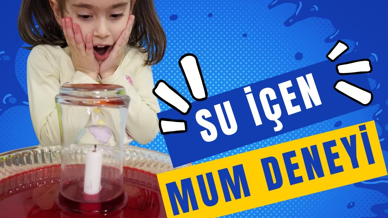 ŞAŞIRACAKSINIZ 😯 | Su İçen Mum Deneyi | Okul Öncesi Deneyleri
