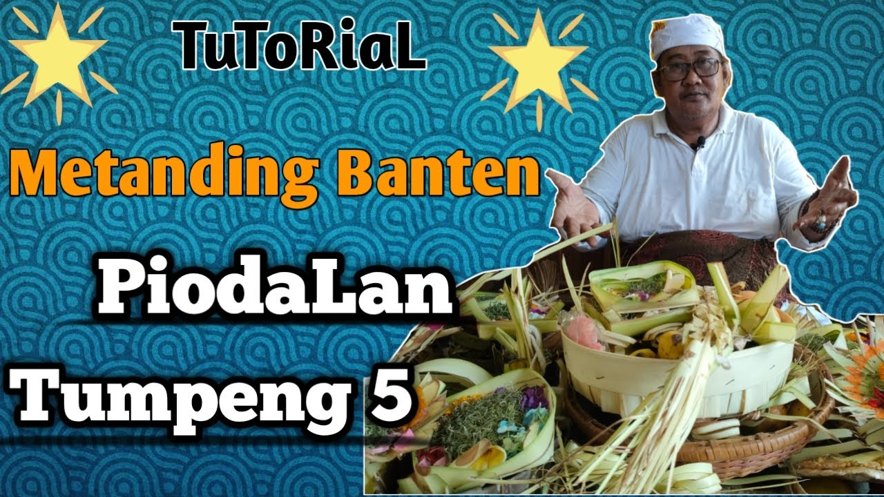 TutoriaL || Metanding Banten PiodaLan Tumpeng 5 (Lima)
