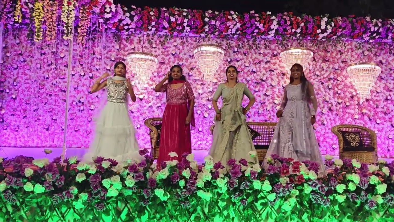 Dance performance in wedding reception ✨ 🎉..........#dance #wedding #super 