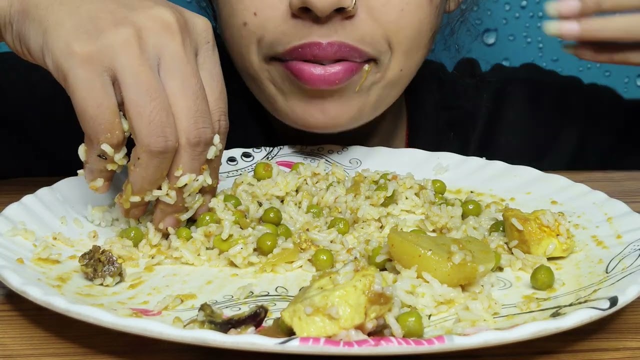 DESI STYLE ll🤤😋💯 MASALA MATAR PANEER WITH RICE ll EATING CHALLENGE ll FOOD CHALLENGE ll MUKBANG ll 