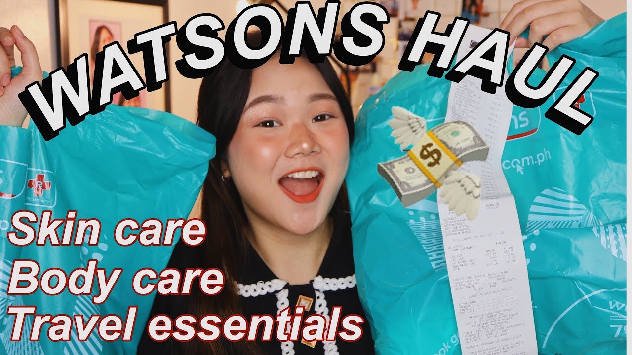 HUGE WATSONS HAUL! SKIN CARE, BODY CARE, TRAVEL ESSENTIALS! (2019) | ASHLEY SANDRINE