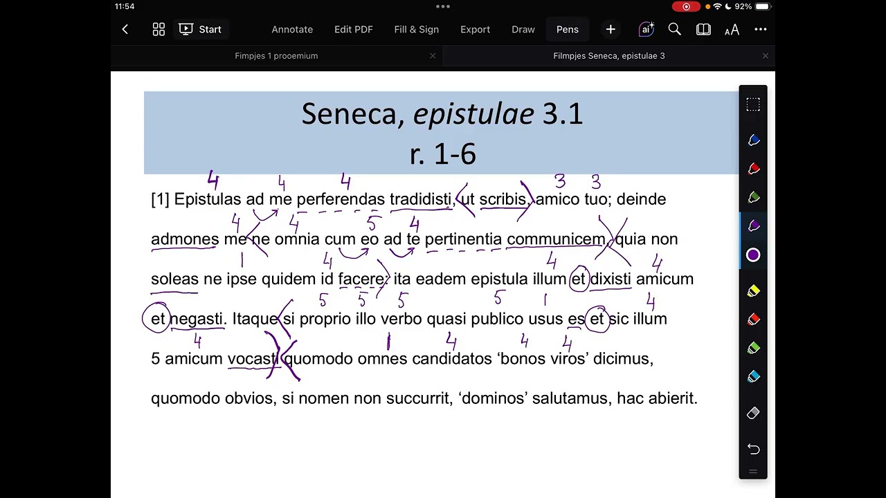 Seneca epistula 3: 1 + 2 Noem niet iedereen maar vriend