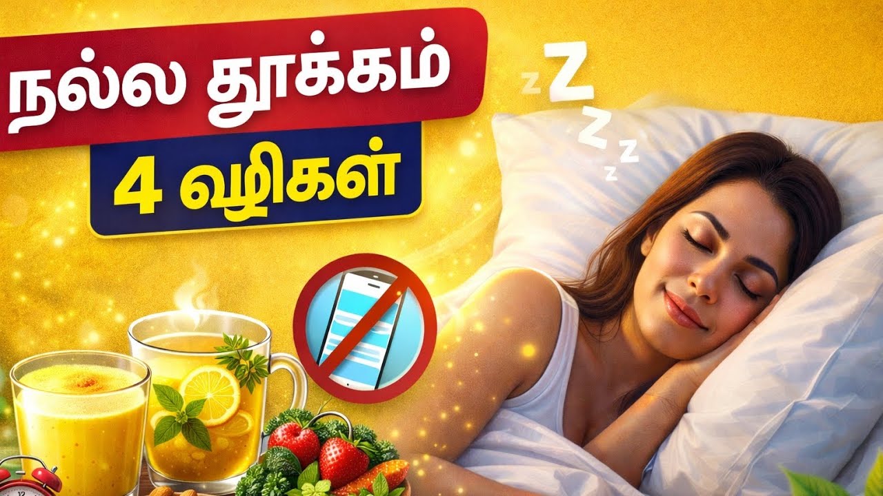 👉 நல்ல தூக்கம் பெற 4 எளிய வழிகள் | Health Tips Tamil