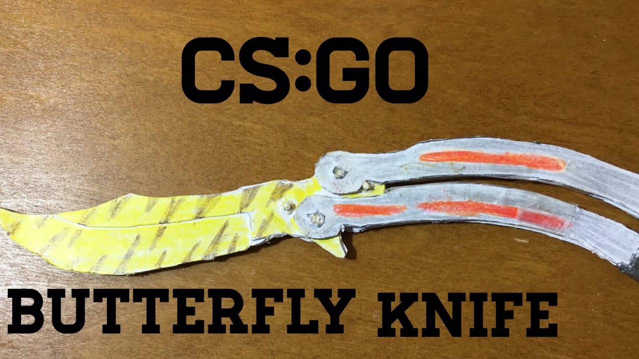 How to make a paper CS:GO Butterfly knife