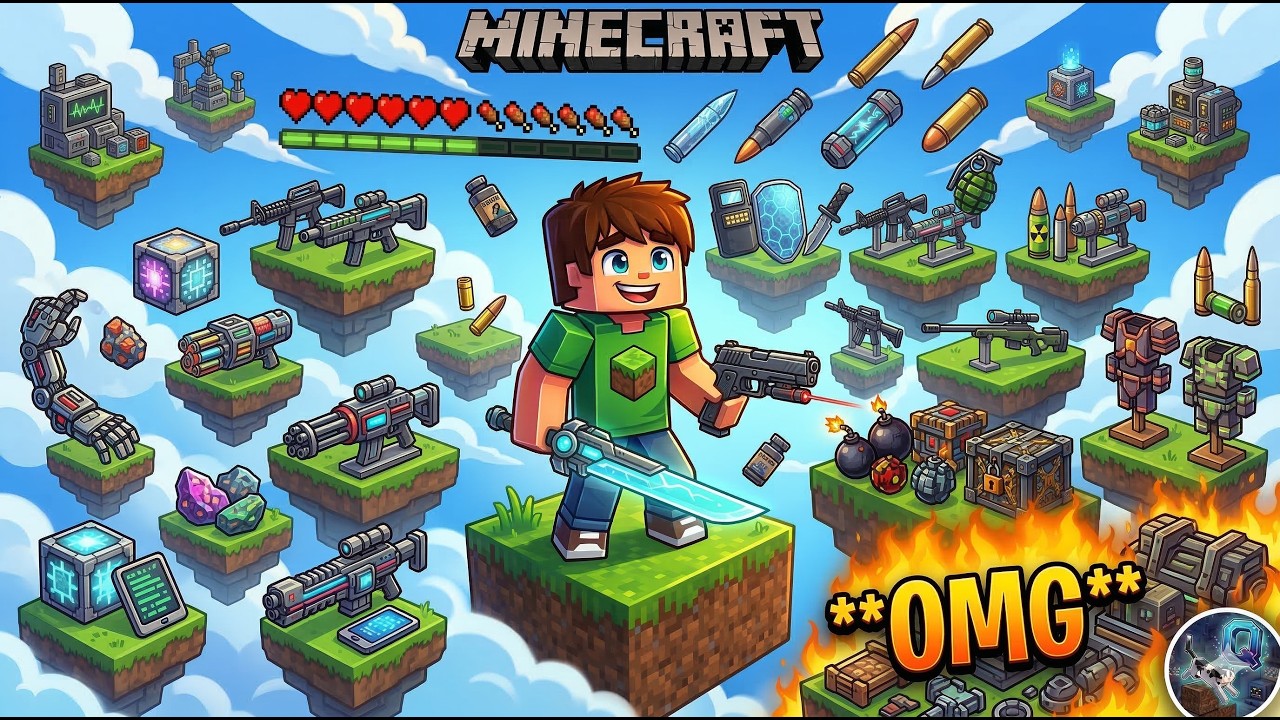 Jak přežít Minecraft Weapons Mod