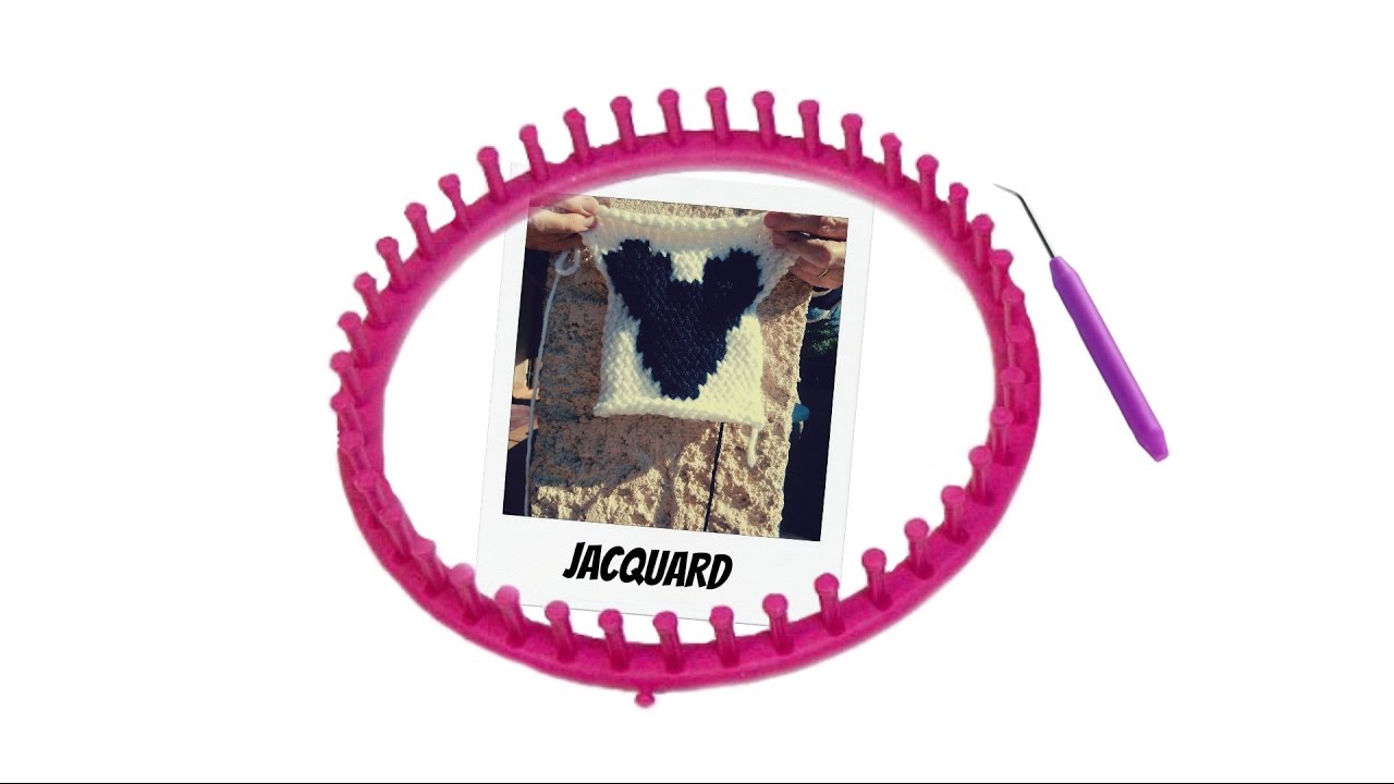 Tricotin - Technique du jacquard : croisement des fils I Loom Knitting