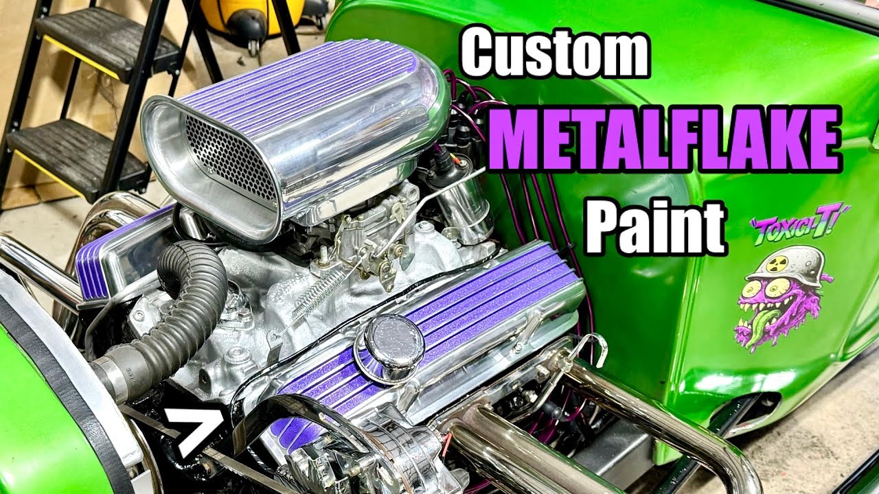 Aluminum Scoop and Valve Covers Installed - '23 T Bucket - 