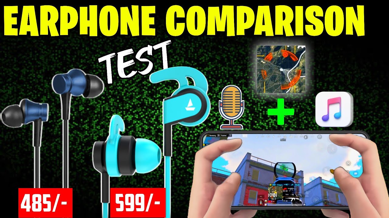 Mi BASIC VS BOAT 242 COMPARISON|🧐 BEST EARPHONES MUSIC + MIC + GAMING TEST