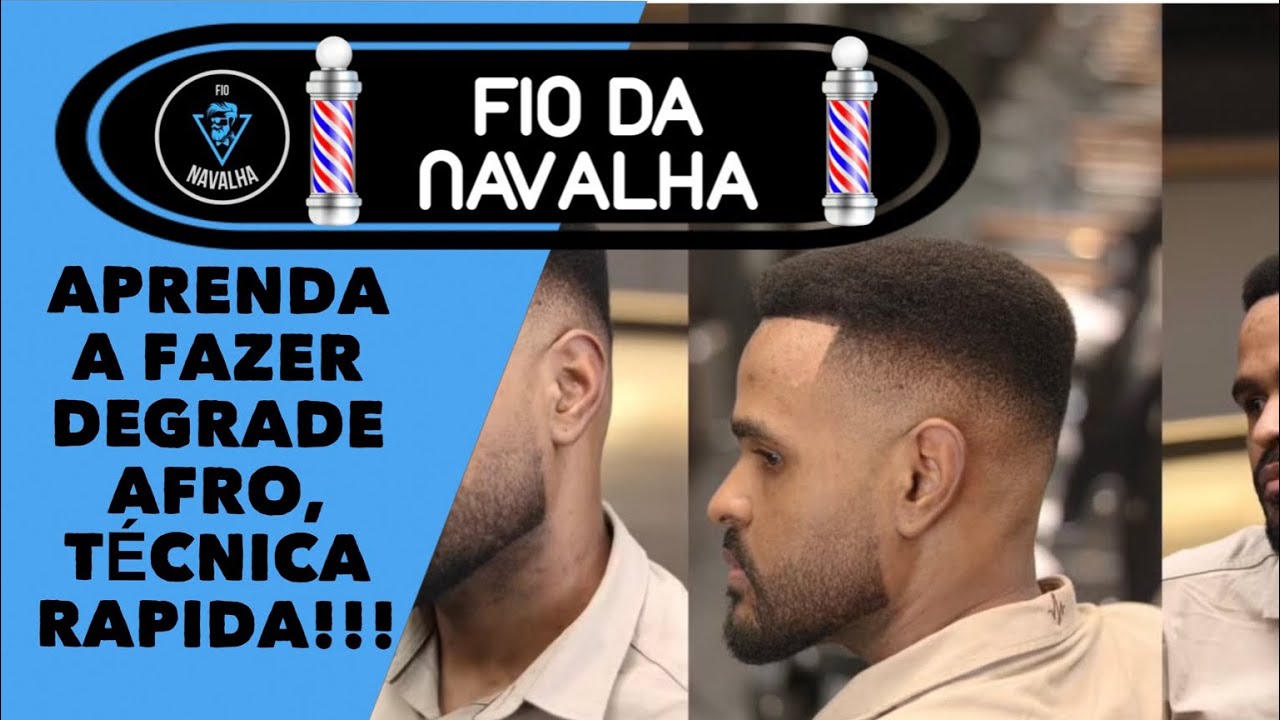 APRENDA A FAZER DEGRADE AFRO, TÉCNICA RAPIDA!!!