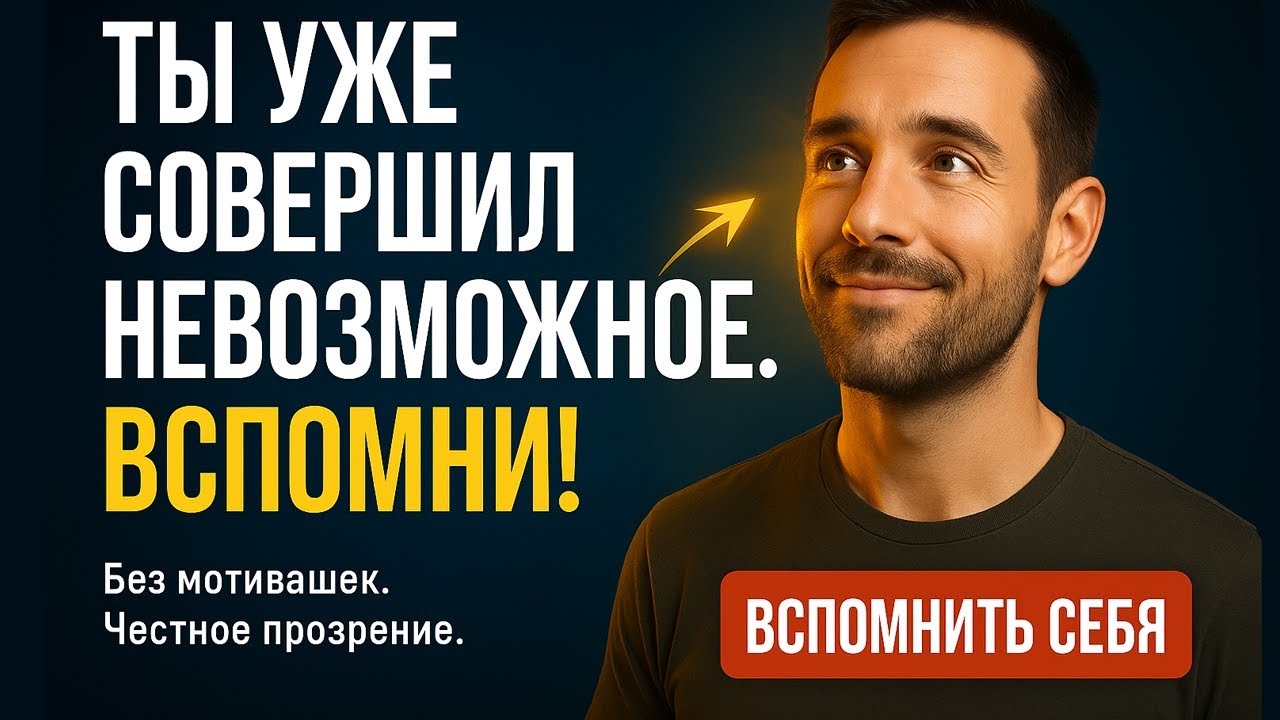 Ты мог всё с рождения — Почему сейчас тормозишь? Прозрение, которое вернёт тебе дух победителя!