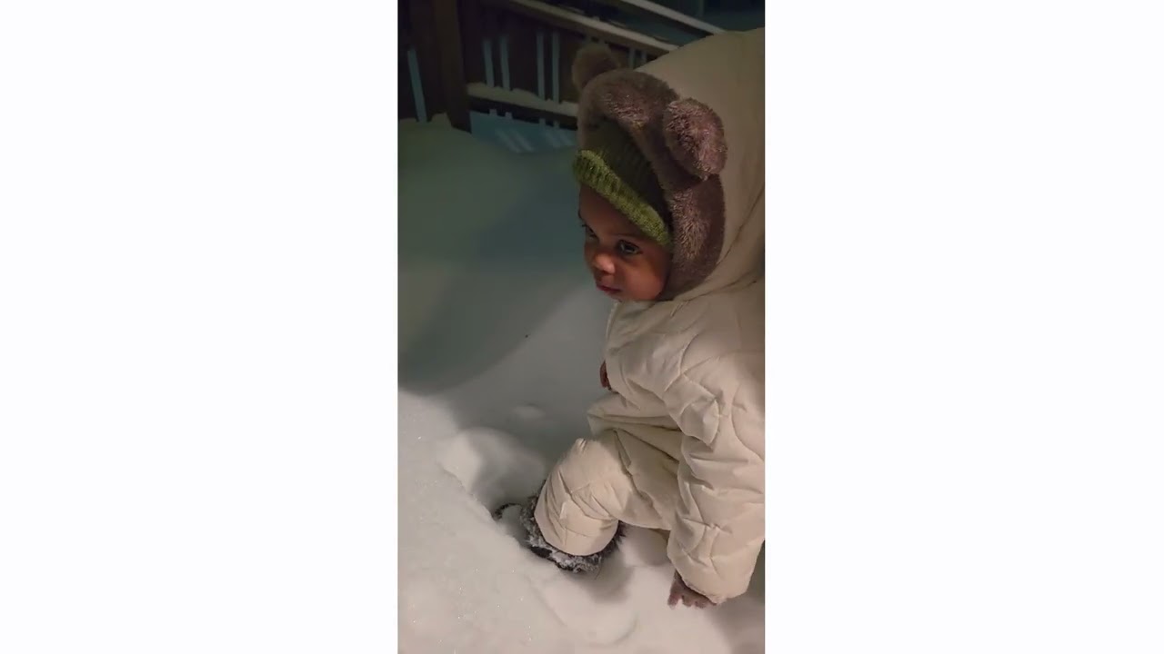 Theo in the snow