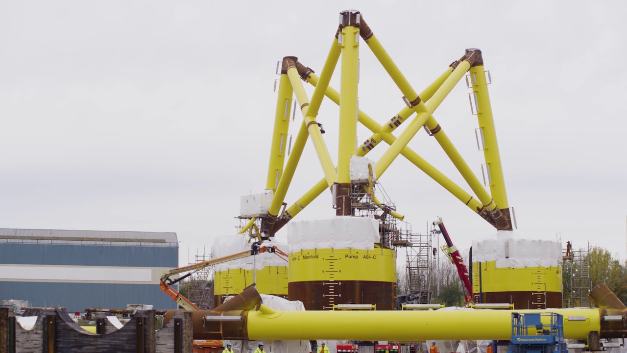 EOWDC Suction Bucket jacket fabrication at the Smulders yard in Newcastle