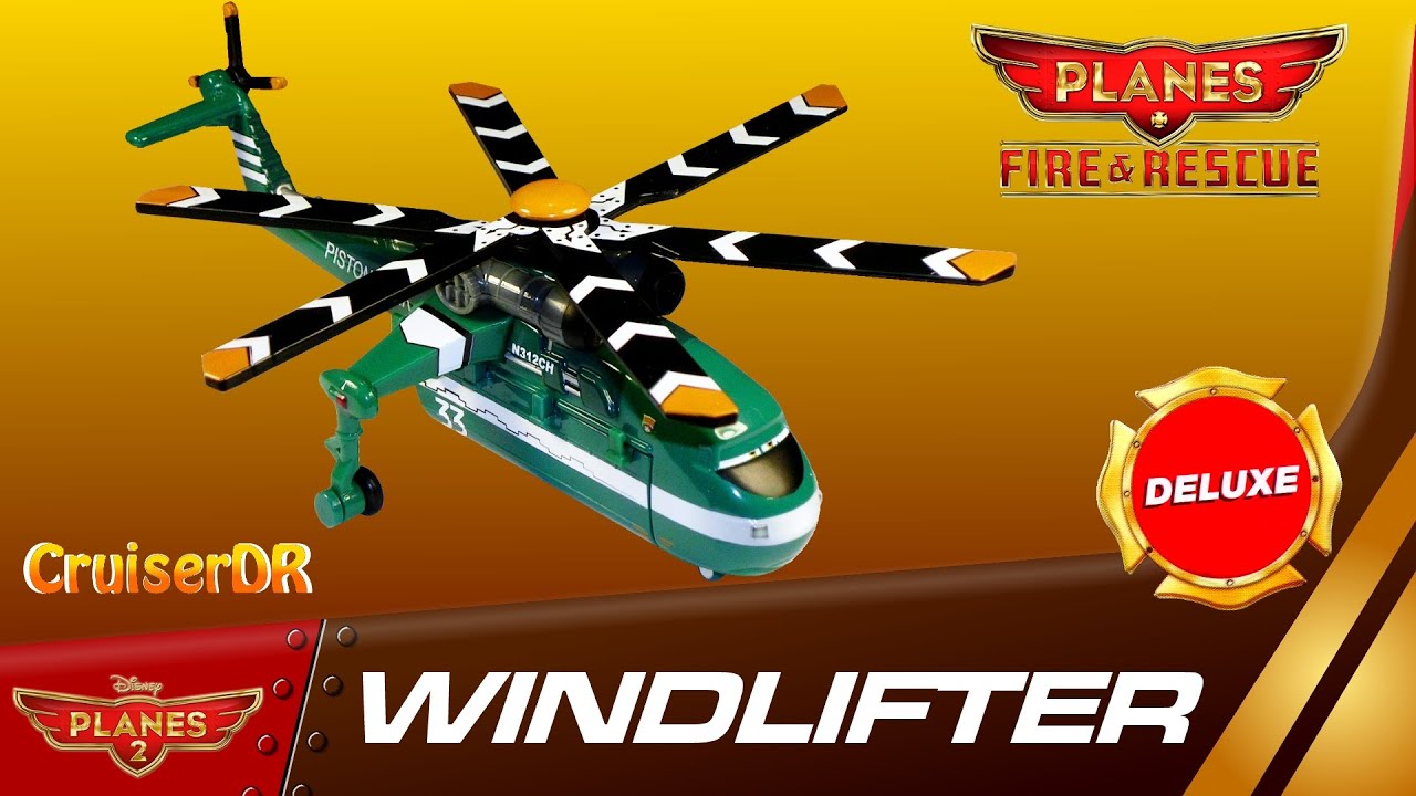 Disney Planes, Fire & Rescue, Planes 2, 2014 DELUXE diecast Windlifter Mattel
