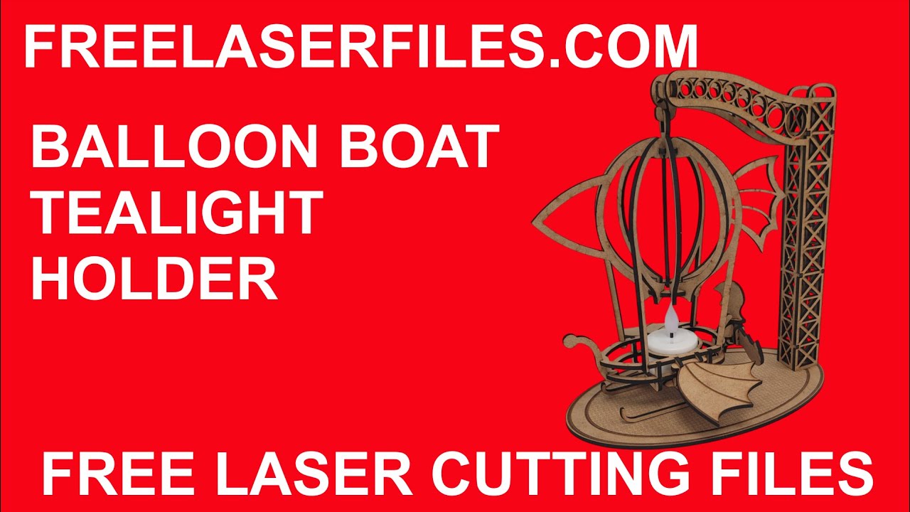 Подсвечник в форме воздушного шара