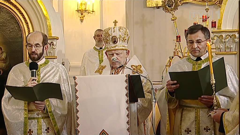 Wielkanocna liturgia w cerkwi grekokatolickiej w Warszawie