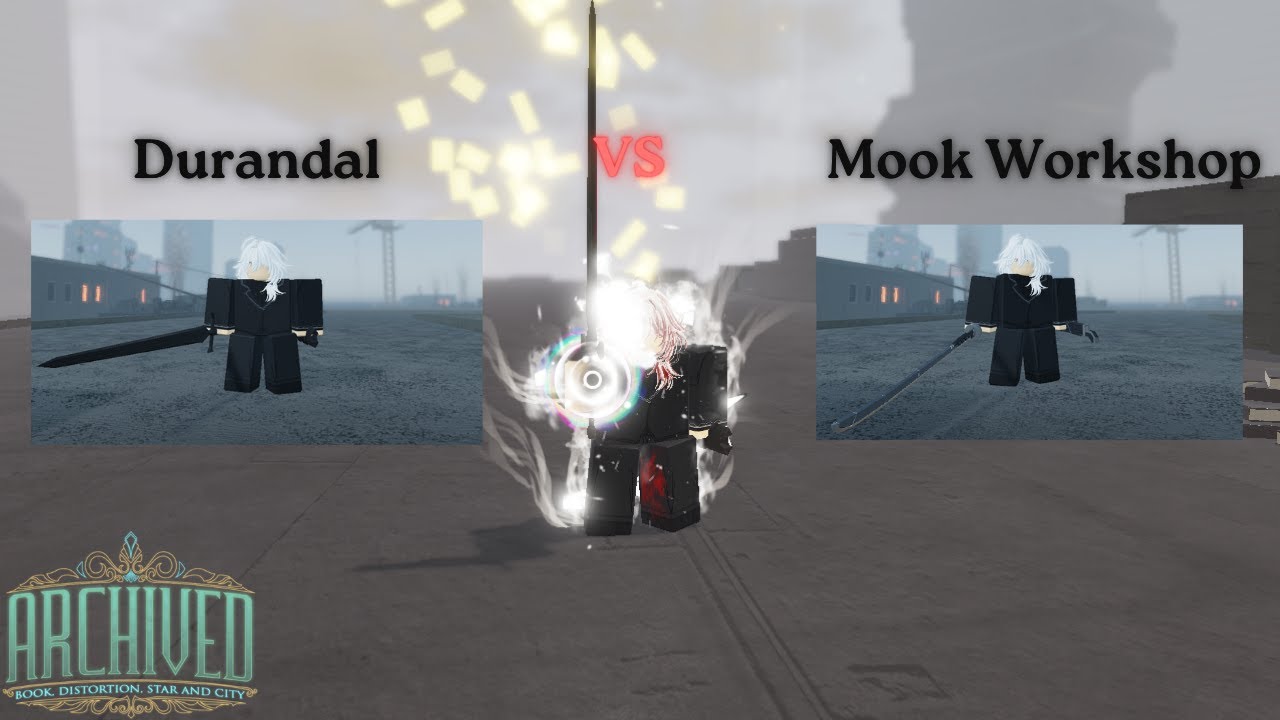 Comparing Mook Workshop(Nerfed) With Durandal In The Library| Roblox Archived