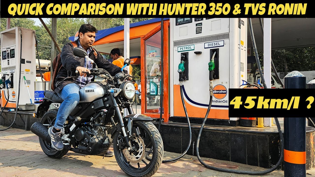 2025 Yamaha XSR155 Mileage Test & Test Ride with Ronin & hunter 350 Comparison