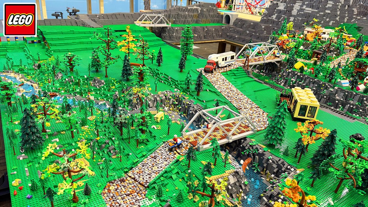 LEGO City Angled Sloped Road | Rock Blending | Updated Plans