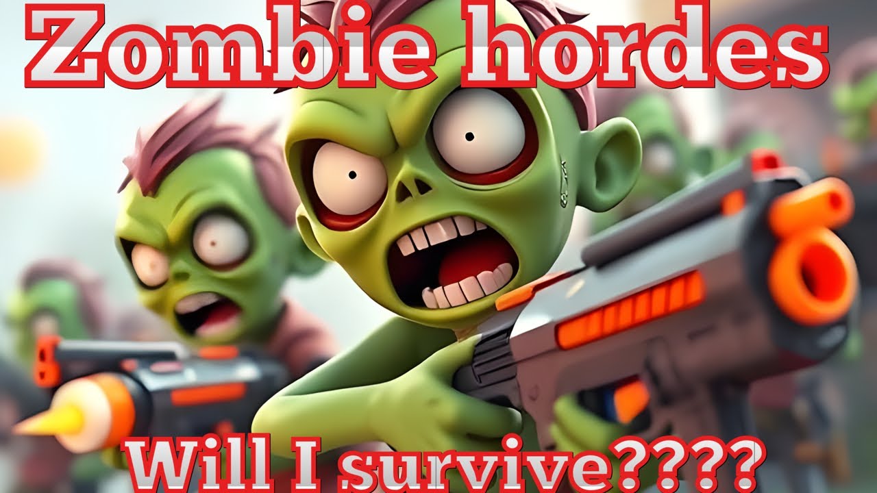 Nerf SuperBlast: Zombies Are Taking Over! will I survive!, #gaming #viral