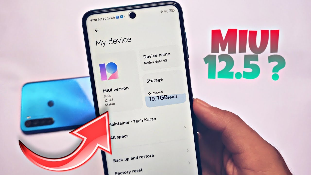 MIUI 12.5/13 - Redmi Note 9s/Pro [Curtana] | New MIUI 12 STABLE MOD is here 🔥🔥🔥