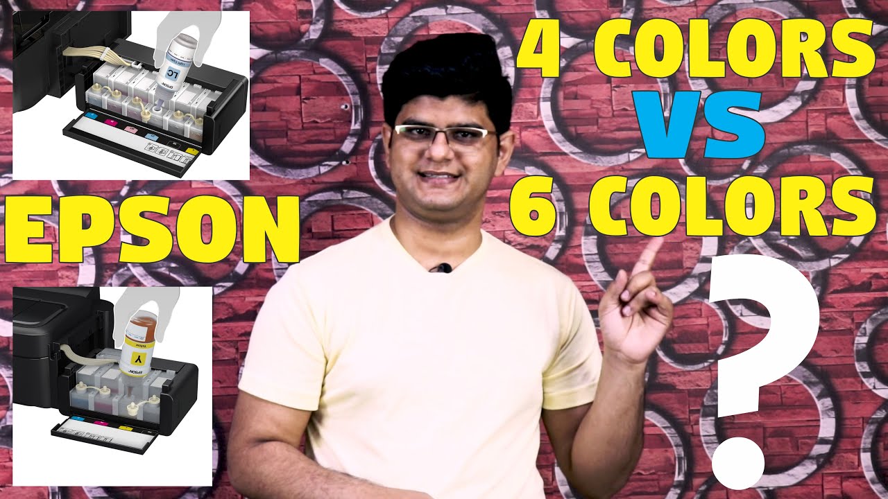 Epson 4 Color Vs Epson 6 Color | Epson L1110 Vs Epson L805 | CMYK VS CMYK LM LC in Urdu/Hindi
