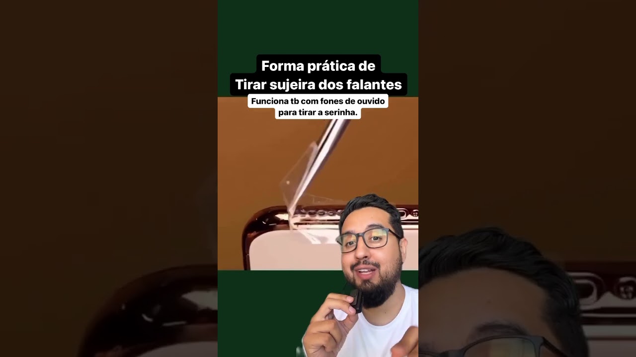 Lifehack para tirar sujeira dos falantes do celular #celular #dicas #truques