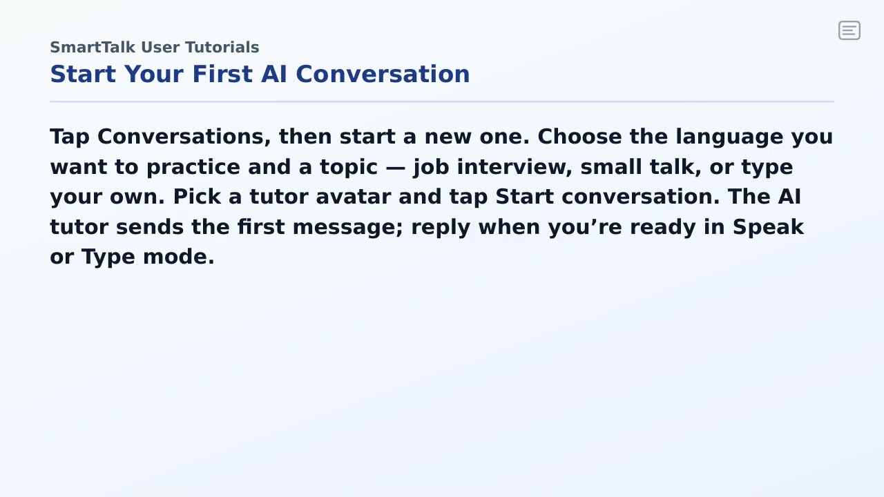 2.1 Start Your First AI Conversation