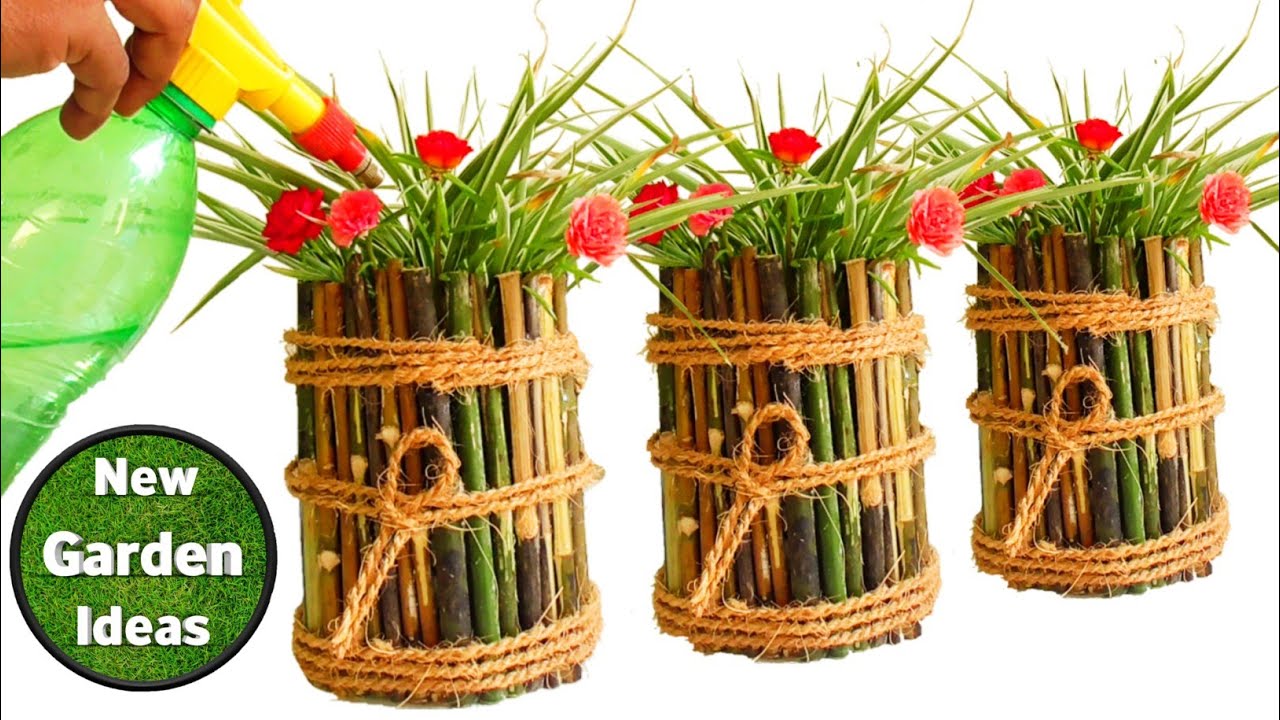 How to Make Creative Tree Stump Pot/pot making ideas/gardening tips/New Method