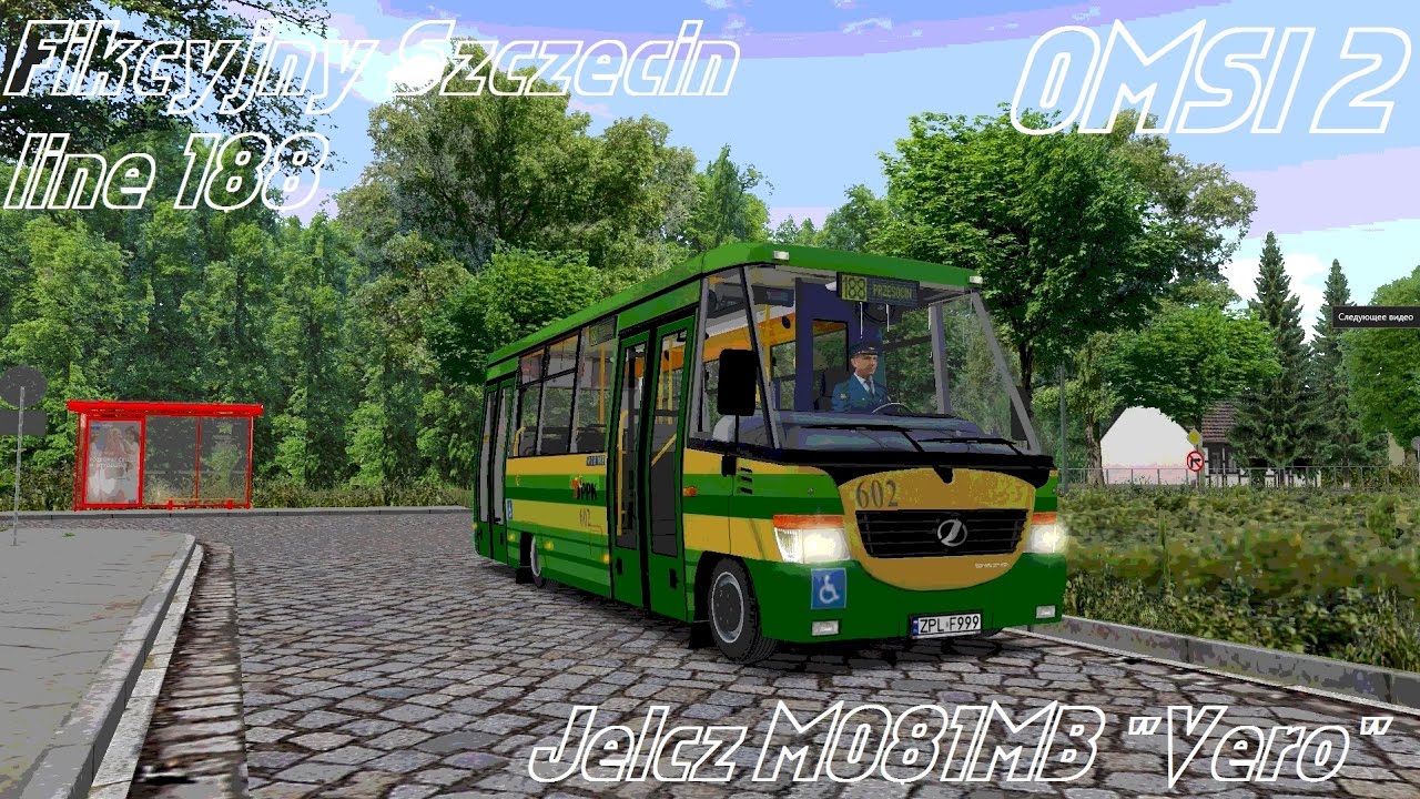 OMSI 2 • Fikcyjny Szczecin (line 188) • Jelcz M081MB 