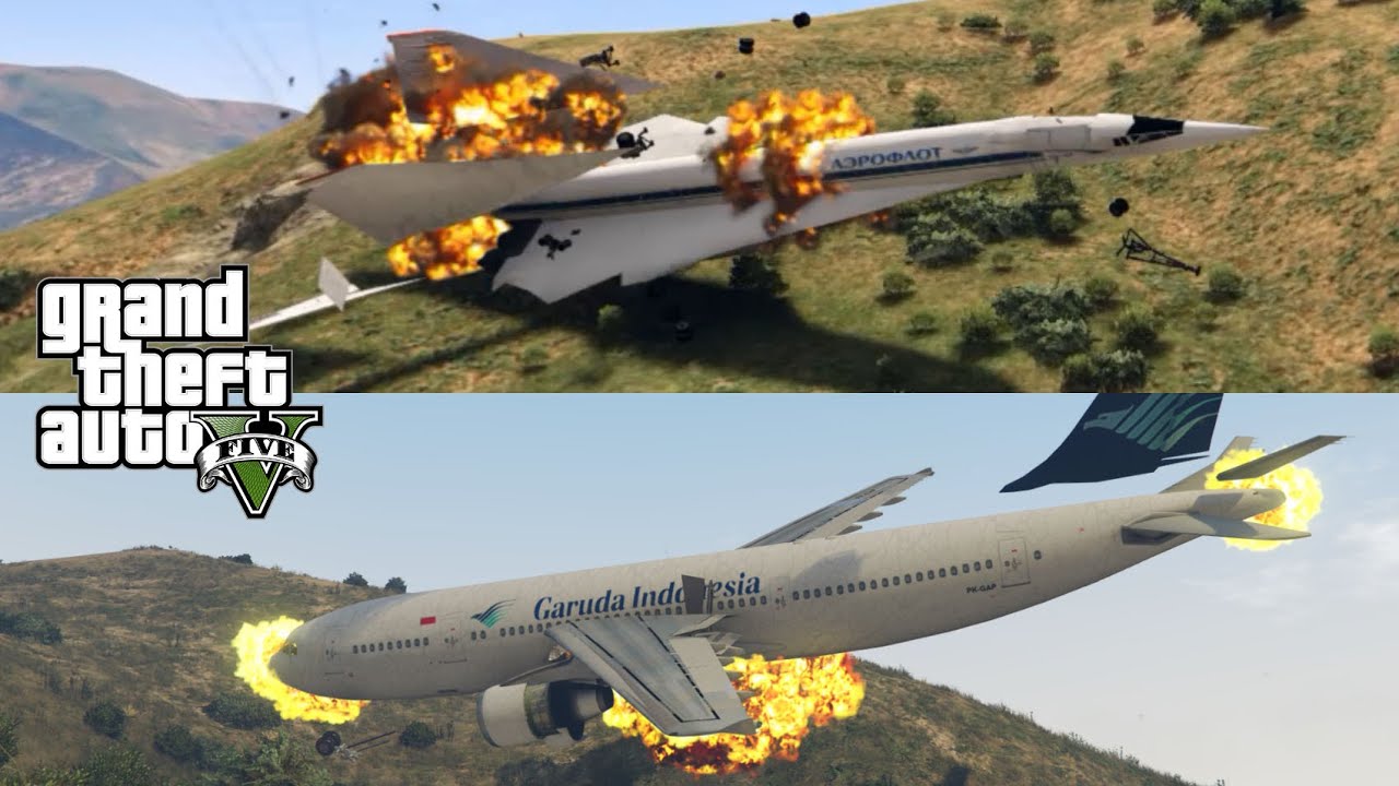 GTA 5 : Air Crash Compilation Part 5