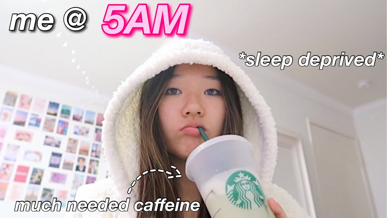 waking up at 5AM EVERYDAY for a week... *during online school*