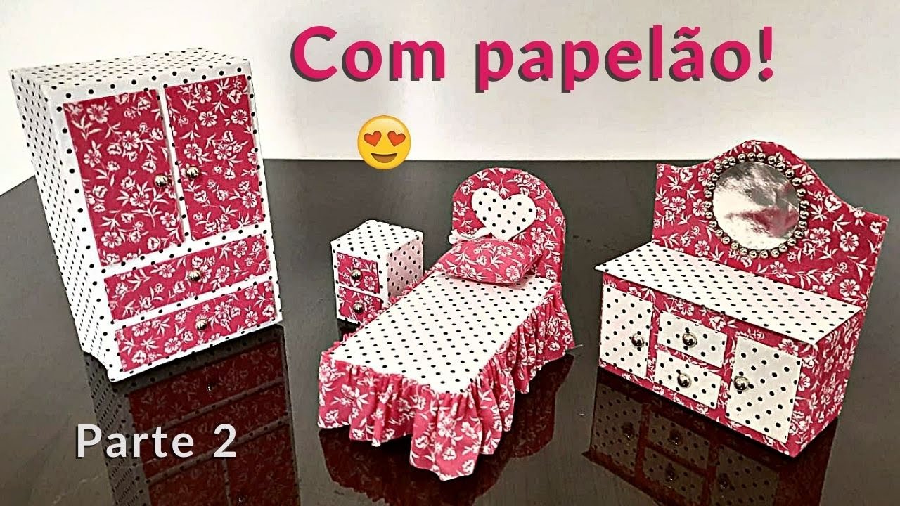 Como fazer quartinho para bonecas (parte 2- guarda roupa e penteadeira) | Pricity