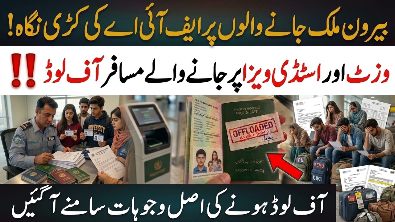 Why FIA Offloads Passengers at Pakistan Airports? | Airport Offloading Problem in Pakistan | Offload