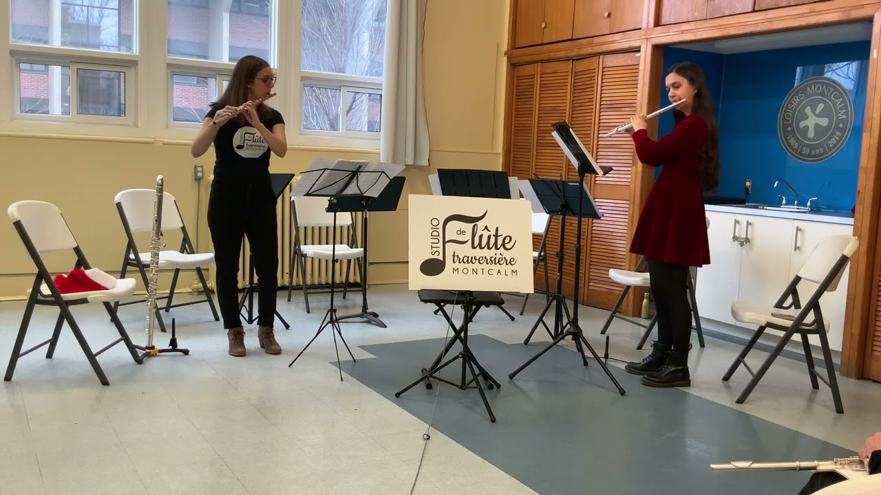 W.F. Bach - Duo no.1 for 2 flutes in E minor, Fk 54 (I- Allegro)