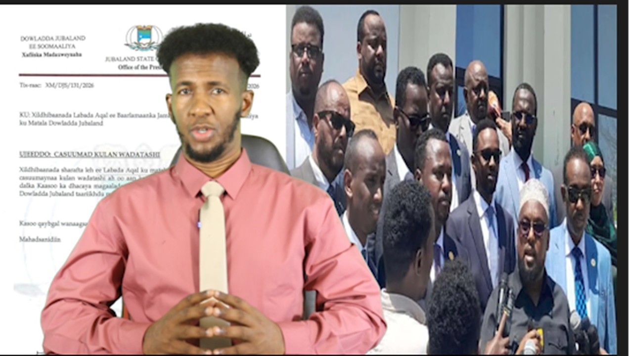 Axmed madoobe waa uga yeertay Xamar Xildhibaanadiisii iyo Seneteradiisii,  Shaqo sax ah,ayaa socota.