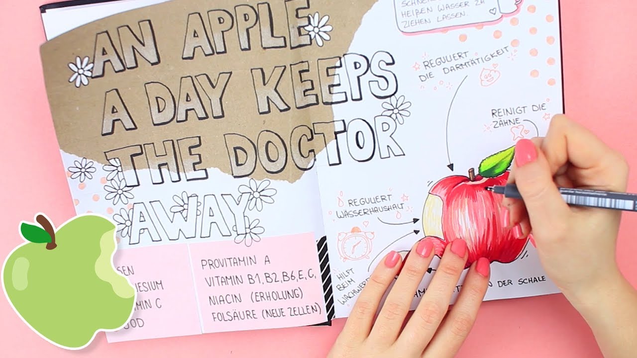 Warum sind &Auml;pfel gesund? | Healthy Monday Journal | Karin Brushmarker PRO || Foxy Draws