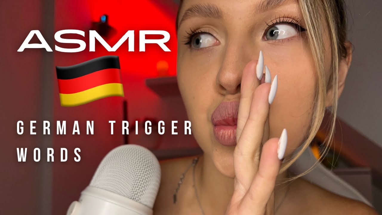 ASMR | German 🇩🇪 trigger words (whispering and hands movements)