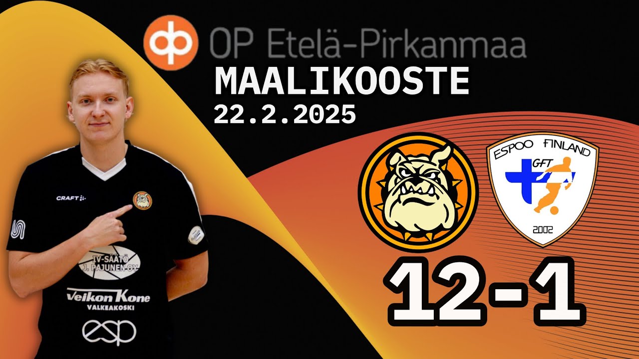 Maalikooste 22.2.2025 Futsal Mad Max - GFT 12-1