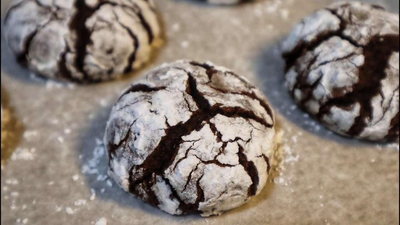 Напукани какови сладки които винаги се получават ||  Crinkle cookies