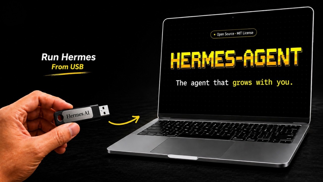Я превратил USB-накопитель в портативного ИИ-агента | Hermes AI