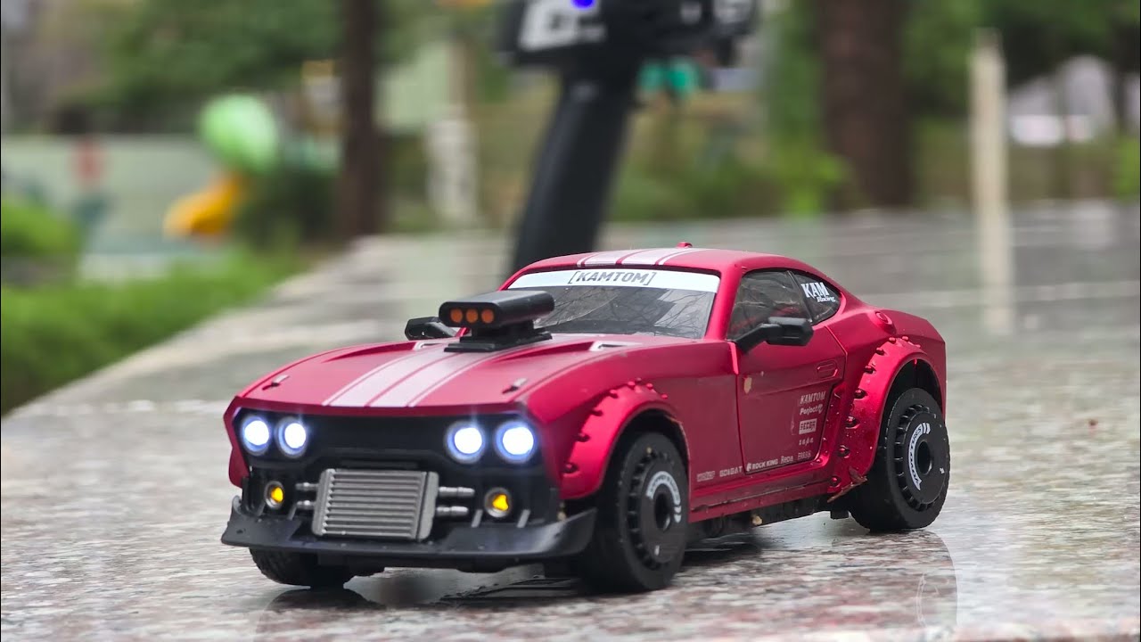 1/32 Scale RC drift car GYRO KAMTOM - unboxing & run #RTRHOBBY
