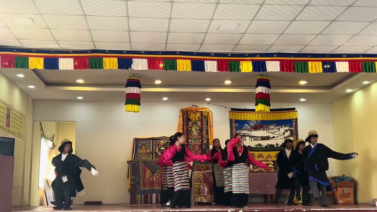 #gyalpo losar#culturedress #nagajuna school Pokhara #fypシ #tibetan cover dance jampa dolma😍